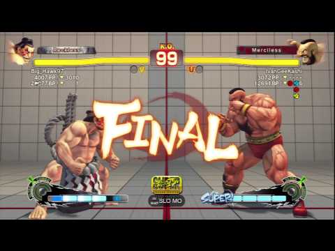 Big_Hawk97 [E.Honda] Vs IvanGeeKashi [Zangief] SSF4 AE Online Ranked Matches - PSN