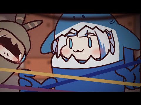 Gura and Mumei Beep Boop Bubabubub @Animation