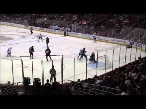Leafs @ Ducks - Joey Crabb Scores  - 111128