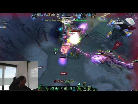 Qojqva & his team all die in just 7 seconds with Witch Doctor's 7.34 Death Ward Aghs
