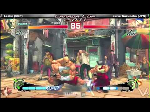 Canada Cup Gaming 2011 SSF4AE Leslie SGP vs eLive Kazunoko JPN Winners Finals