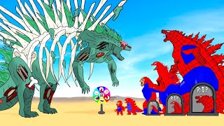Rescue SPIDER GODZILLA & KONG From GIANT GODZILLA-ZOMBIE: Who Will Win?|Godzilla Cartoon Compilation