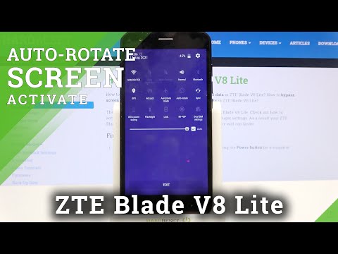How to Rotate Screen in ZTE Blade V8 Lite – Turn On Screen Rotation