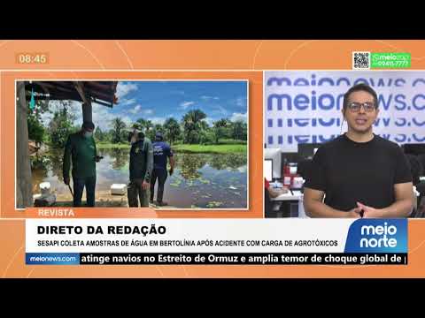 SESAPI coleta amostrar de água em Bertolínea após acidente com carga de agrotóxicos | Revista