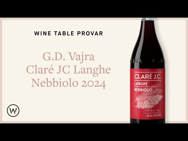 Vinprovning av G.D Vajra Claré JC Langhe Nebbiolo, 2024