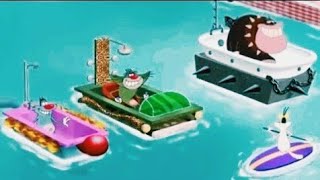 Oggy and the cockroaches in hindi boat race
