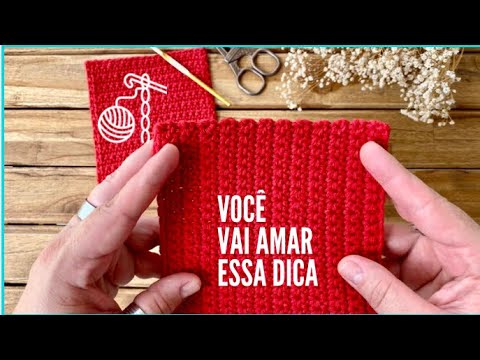 Super dica de Crochê  para deixar seu trabalho quadrado e retangular perfeito - por Marcelo Nunes