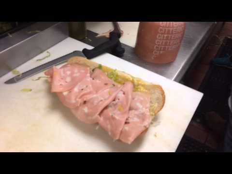 Making a classic Italian cold cut grinder at Frigo's
