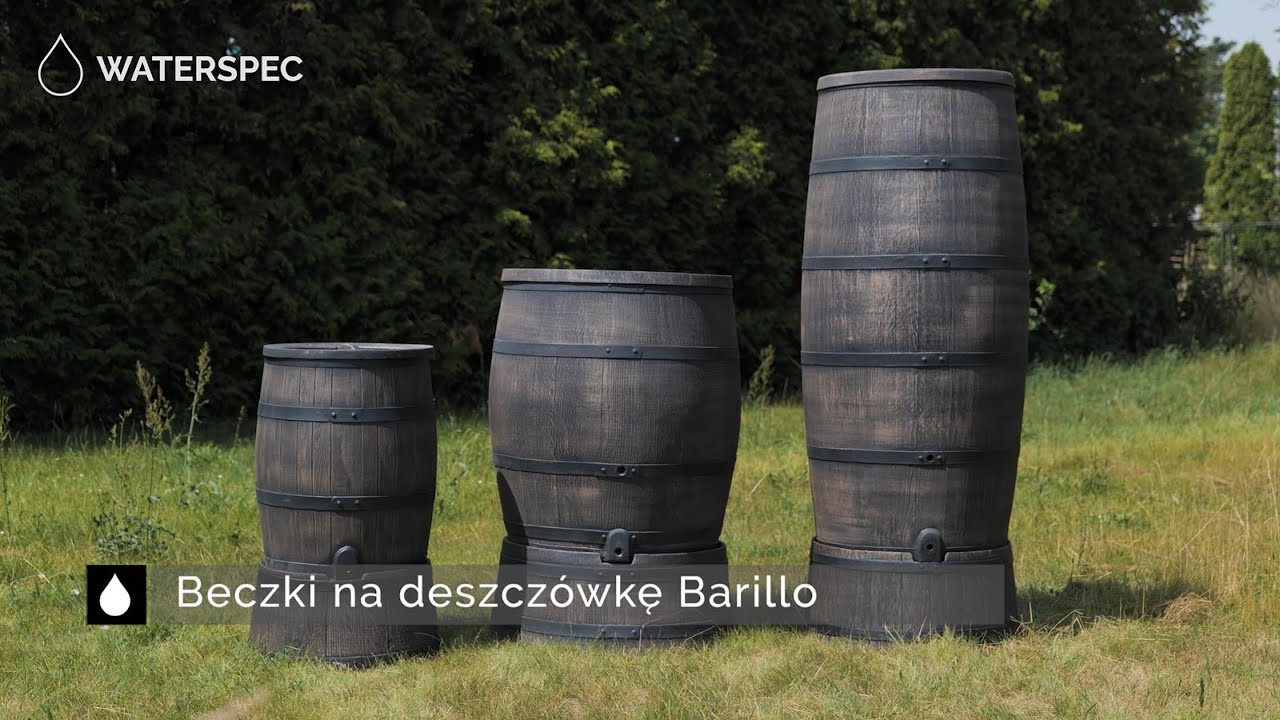 Ozdobne beczki na wodę deszczową Barillo 120l, 240l, 350l, 500l