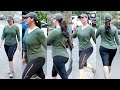 Lara Dutta Sh0cking Weight Gain Visible In Gym Outfit Walking On Streets Of Bandra