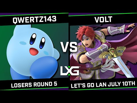 qwertz143 (Kirby) vs Volt (Roy/Ike) - LXG Let's Go LAN July 10th