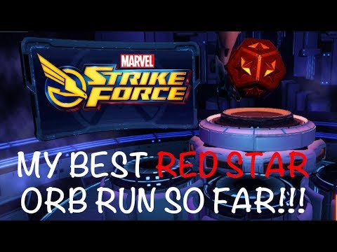 MY BEST RUN OF RED ORBS EVER! - MARVEL STRIKE FORCE