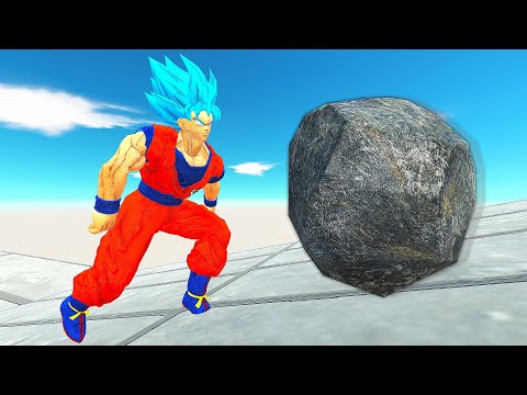 SUPERHEROES CLIMB THE GIANT STONES PATH - Animal Revolt Battle Simulator