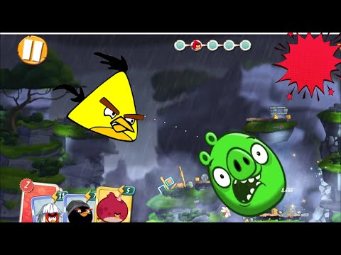 Angry Birds 2: Beat the pig king in Chirp Valley ,hard level 89-90