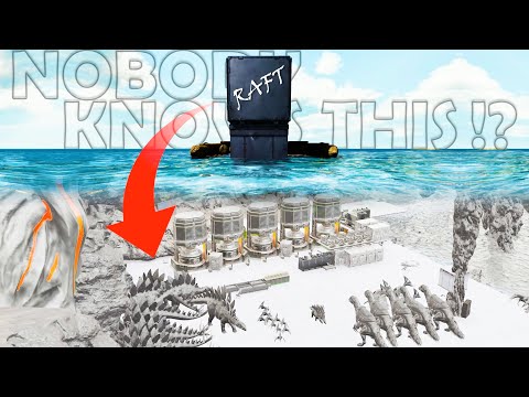 We Raided The Biggest Water Cave WITH A RAFT & First BASE DEFENSE! ARKpoc Ep.5