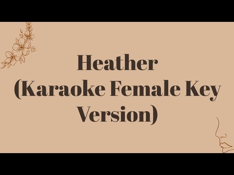 Conan Gray - Heather (Karaoke Female Key Version)