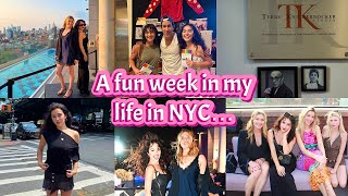 A fun week in my life in NYC | Acting Classes at TKS, NY Swim Week, bway, fun with friends, etc... 🤍