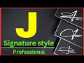 J signature style professional | J name signature style | Signature style of my name