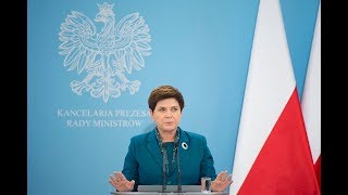 Beata Szydło o decyzjach podjętych podczas posiedzenia Rady Ministrów