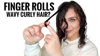HOW TO FINGER COIL CURLY HAIR (Finger Roll TikTok Hack)