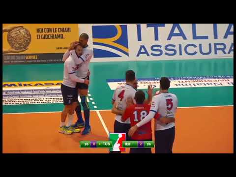 #pallavolo A2 maschile Tuscania-Roma 1-3: highlights