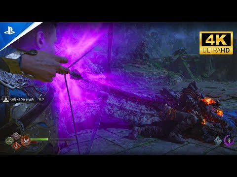 🔥 PS5 - God of War Ragnarök | Hunting Dragons - "The Corpse Eater" Boss Fight (4K Gameplay) 🔥