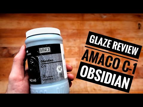 Glaze review AMACO Obsidian C-1