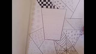Zentangle pattern.