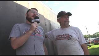 Farmer City Raceway Pre Race Interview with KEVIN WEAVER 7 22 2016