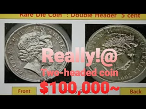 Double Header" Die  rare Australia coin. 2007 Australia 5 cents coins worth  money  & grade quantity
