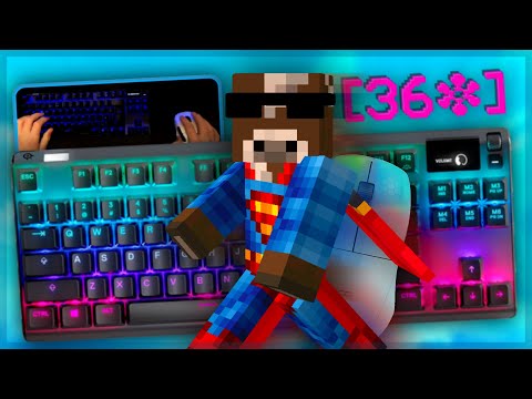 Chill Keyboard + Mouse Sounds w/ Handcam | Skywars ASMR