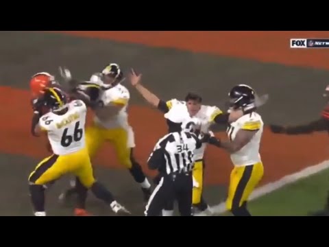 Steelers vs Browns full fight HD