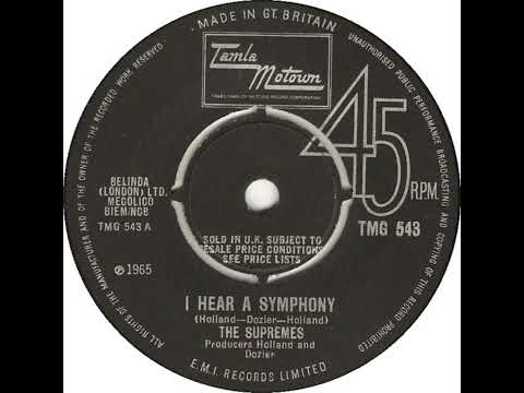 UK New Entry 1965 (325) The Supremes - I Hear A Symphony