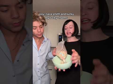 pov: nara smith and lucky try lucky charms