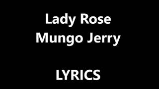 Mungo Jerry - Lady Rose LYRICS | Time For Music