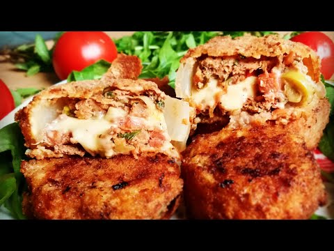 Рецепт котлет со вкусом люля кебаб в луковом кольце Это что то необыкновенное Onion Ring Cutlets