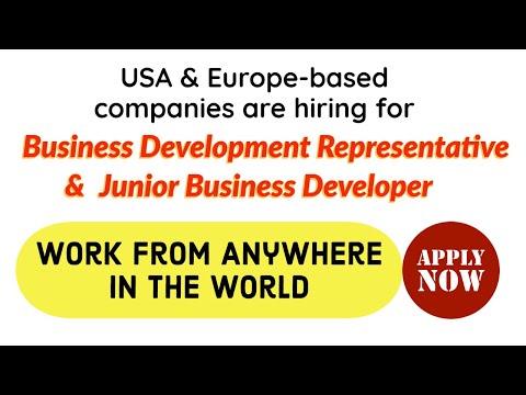 Remote Sales and Marketing job Opportunities– Work from Anywhere in the World