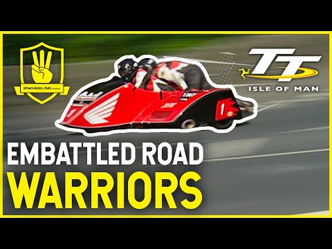 EMBATTLED ROAD WARRIORS 💥 Isle of Man TT - 3 Wheeling Sidecar Race 2 - 2006