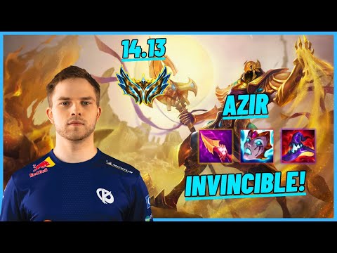 KCB ABBEDAGGE: AZIR VS TRISTANA (MID) INVINCIBLE - EUW CHALLENGER - PATCH 14.13