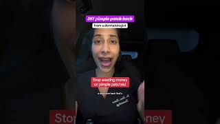 DIY pimple patch hack from a dermatologist #pimple #skincarehacks