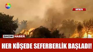 Alevler ormanlık alandan köye sıçradı!