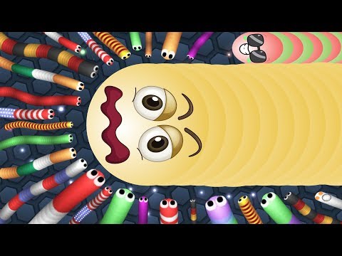 1 Giant Snake vs 9999 Snakes Epic Slitherio Gameplay