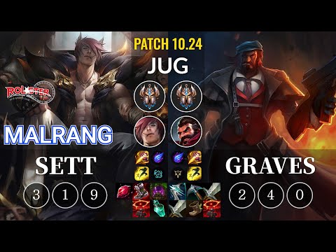 KT Malrang Sett vs Graves Jungle - KR Patch 10.24