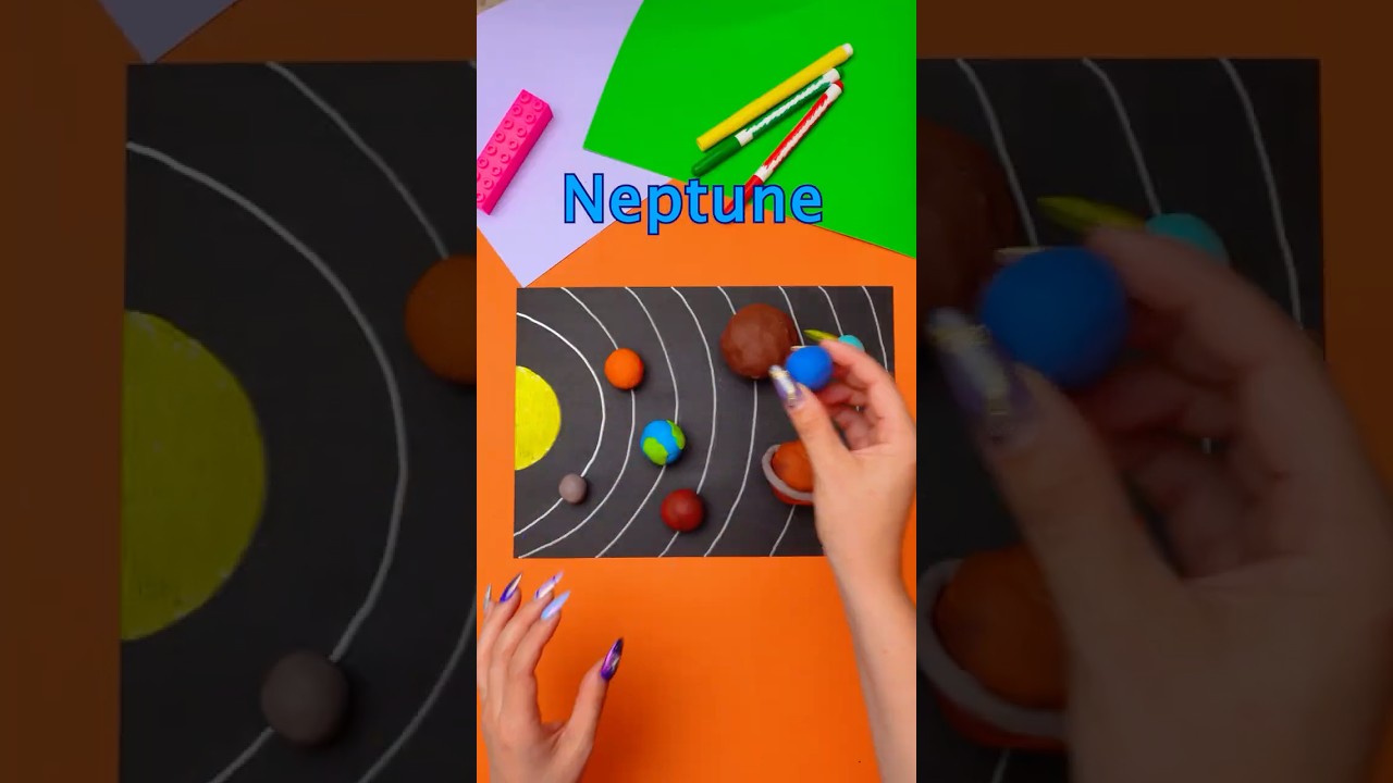 🪐 Make PLANETS with COLORFUL CLAY! #funnyvideo #diy