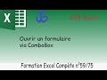 Ouvrir un formulaire VBA Excel selon un choix dans une liste déroulante