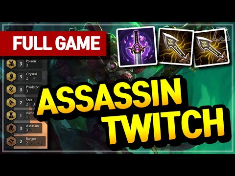 Assassin Twitch! (Poison Predator Comp) - Teamfight Tactics Full Game | TFT | Diamond