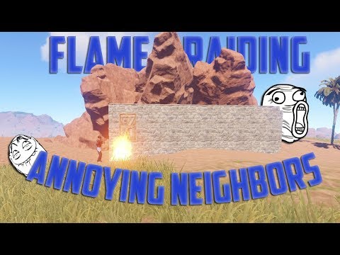 Flameraiding annoying neighbors for insane loot! Rust duo survival w/ Teknic