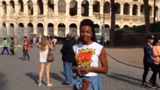 Actress Tamberla Perry in Rome video