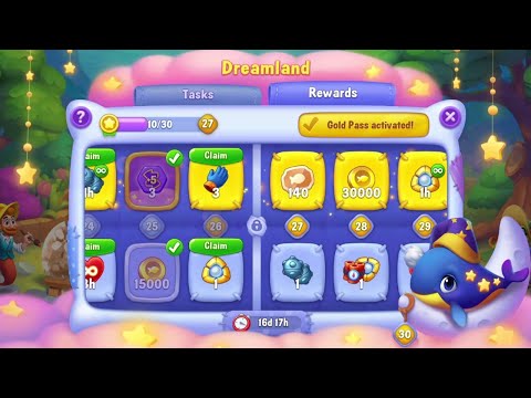 @Fishdom Win Strikes Level 6408 - 6413, Dreamland Event Level 26 Unlocked