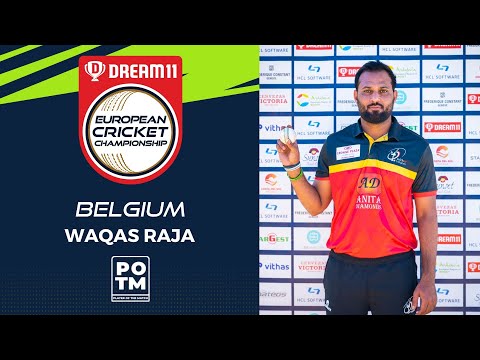 POTM: W.Raja - Group C, Match 20 - FRA vs BEL | Highlights | Dream11 ECC, 2022 | ECC22.068